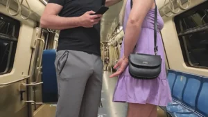 Watching how my wife is touched in public. She stroke stranger’s erection on crowded subway