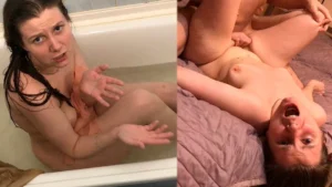 A guy cheated on his wife after finding an unknown sexy MILF in the bathroom and fucking her – Russian porn – Lovessie