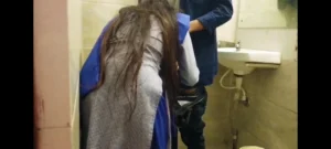 Indian college student in H.O.D.’s bathroom