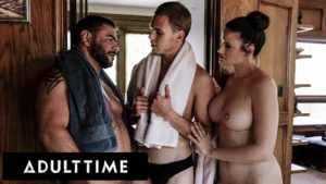 Bi-curious Student Gives In To Couple’s Threesome Offer