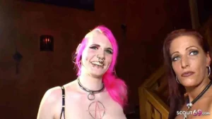 Lactating Tits Teen Sex – German No Condom Creampie Gangbang